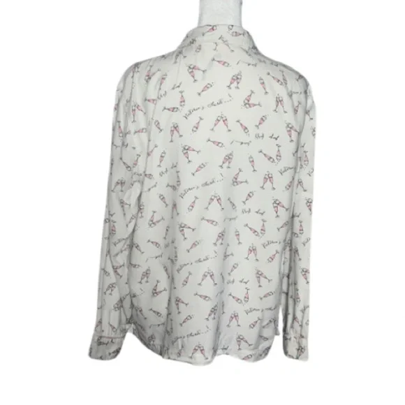 Victoria’s Secret Pink Champagne Print Pajama Set - Size M - Picture 4 of 7